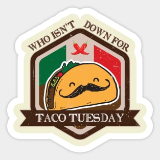 Nerdy Tee - Taco Tuesday Sticker